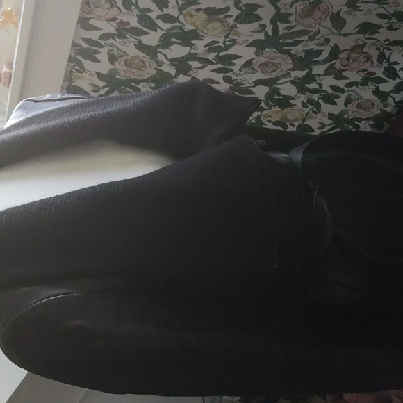 Elie tahari leather jacket /coat sz m - Picture 7 of 14